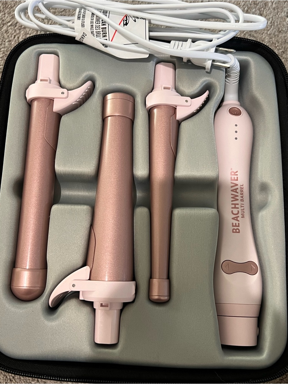 The Beachwaver Co. Multi-Barrel Curling Wand Set in Rose Gold and Pink